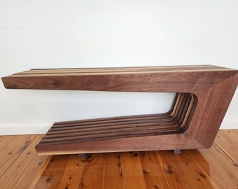 Handmade Contemporary Walnut Coffee Table - Unique Design