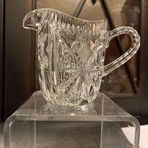 Vintage Crystal glass creamer
