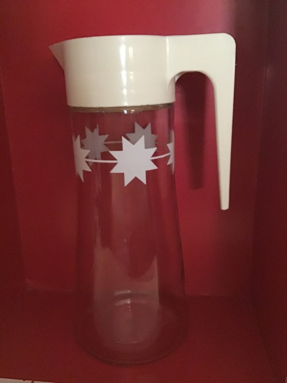 Vintage Anchor Hocking White Star Juice Pitcher L 4027 Etsy Vintage Anchor Hocking White Star Juice Pitcher L 4027 Etsy