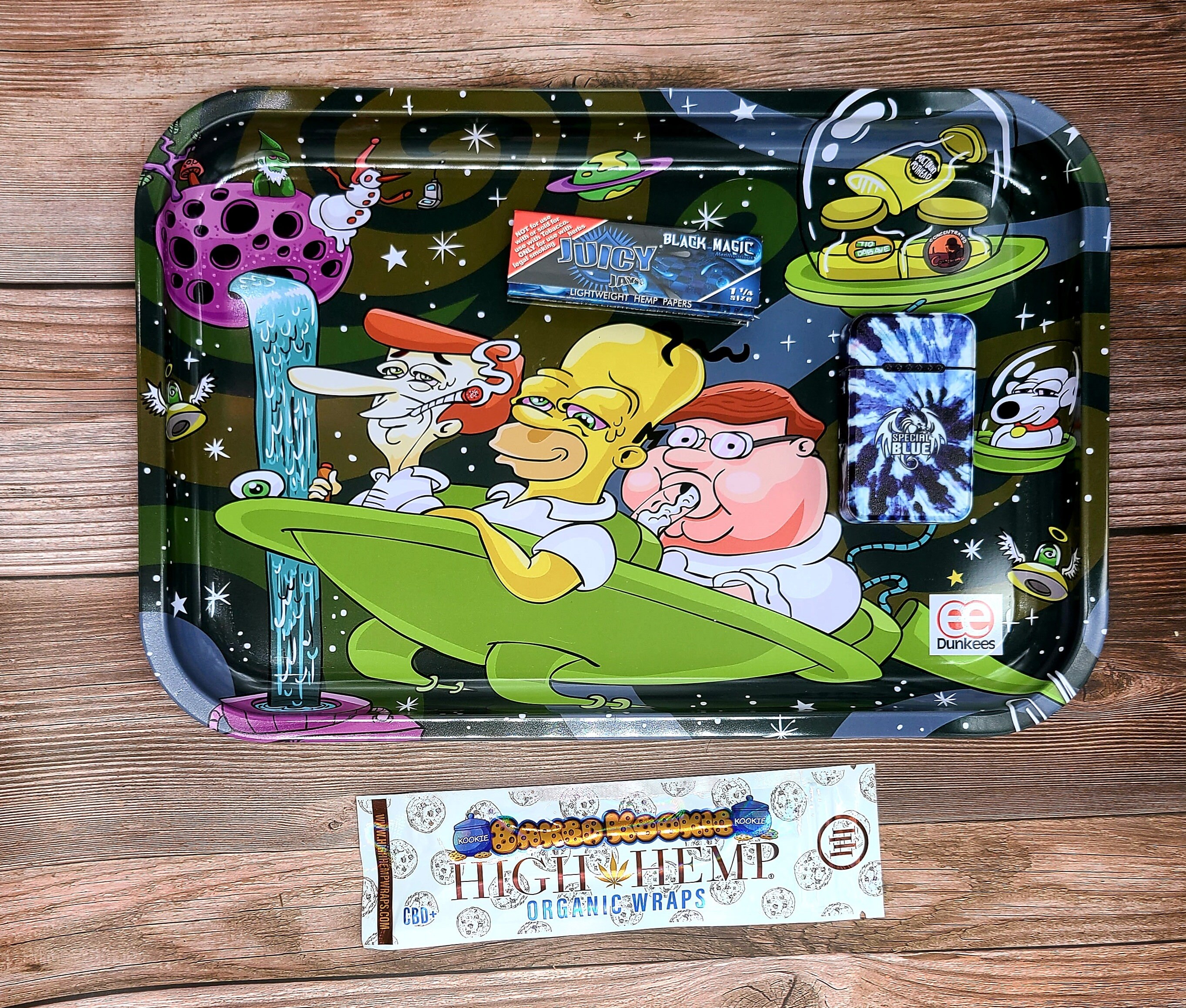 Family guy rolling tray bundle with the Simpsons and the Etsy