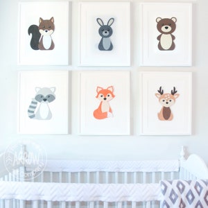 Woodland Animal Wall Hangings, Woodland Nursery Décor