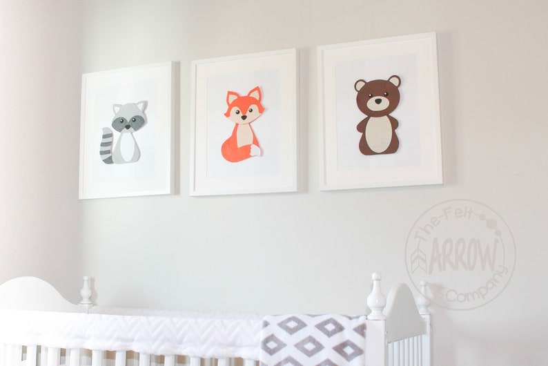 Woodland Animal Wall Hangings Woodland Nursery Décor Etsy Canada