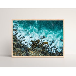 Seascape Ocean Beach Waves Wall Fine Art Photographic Print Maritime Sea Shore Oregon coast Downloadable Print Digital Printable Photograph
