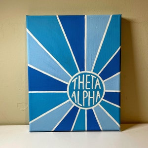 Sun Burst Custom Sorority Canvas