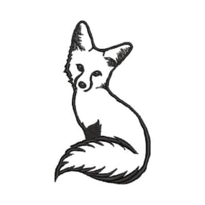 Baby Fox Embroidery Design