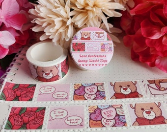 Love Confessions Stamp Washi Tape