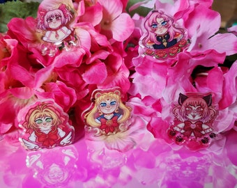 Mahou Shoujo / Magical Girl Acrylic Pins