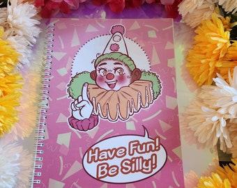 Have Fun, Be Silly! Clown Core Dotted Notebook