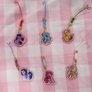 MLP: FiM Mane 6 Phone Charms
