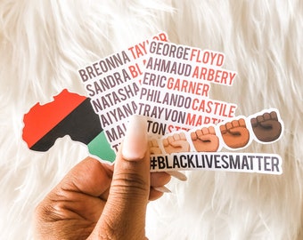 Black Lives Matter Stickers - #BLM - Laptop Stickers - Phone Case Stickers