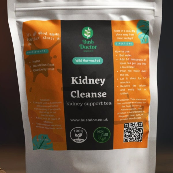 Kidney Cleanse Tea Herbal Blend Loose Leaf FREE P&P 1kg