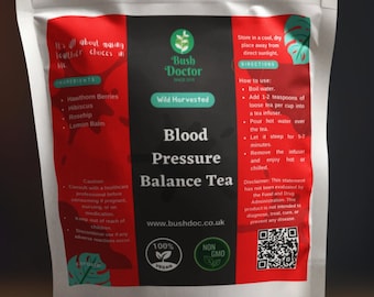 Blood Pressure Support Tea Herbal Blend | Balance | Maintain| levels | Loose Leaf FREE P&P 1kg