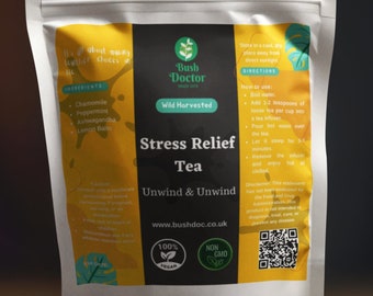 Stress Relief Tea Herbal Blend | Calming | Unwind  | De Stress| Loose Leaf FREE P&P 1kg