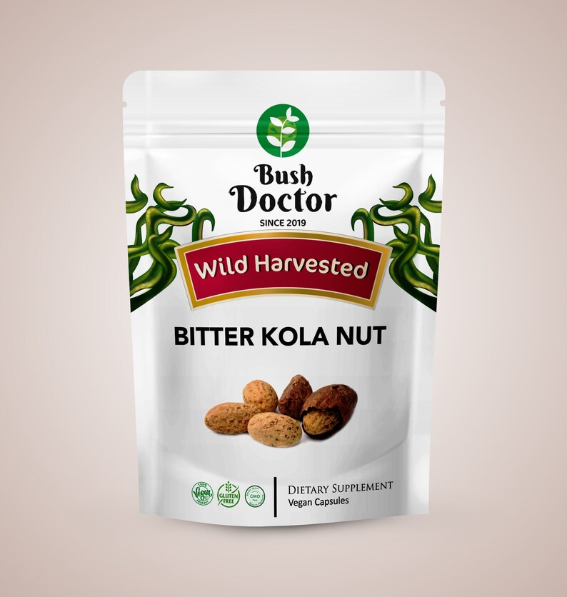 100 Wild Harvested Bitter Kola Nut Vegan Capsules 1000mg 60 Etsy