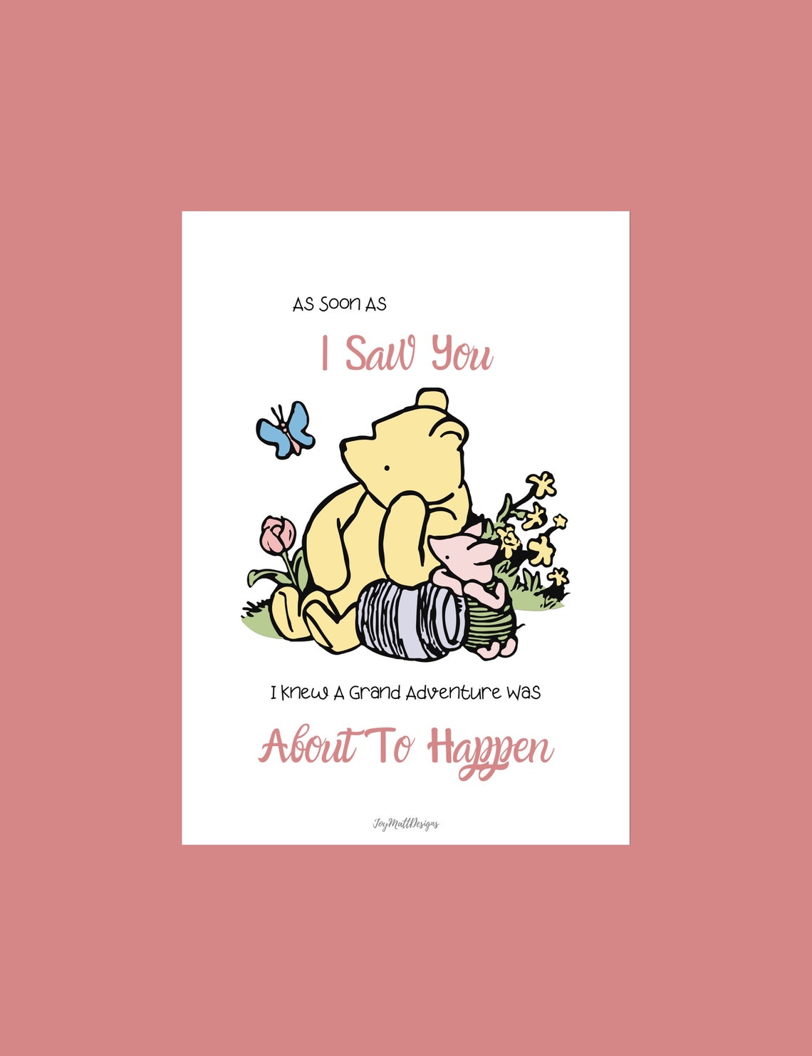 Winnie the Pooh Quote Nursery New Baby Baby Shower Gift Etsy