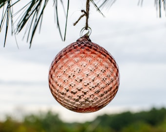 Wine Red Glass Christmas Ornament