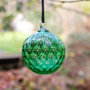Christmas Green Blown Glass Ornament