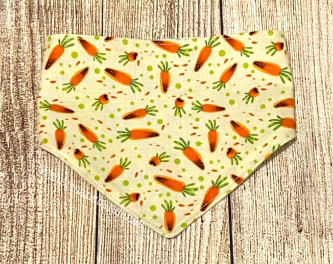 Cotton Bandana Reversible Bandana Dog Bandana Scoop Neck Bandana. Tie and Snap Bandana Pet Bandana Dog Accessories
