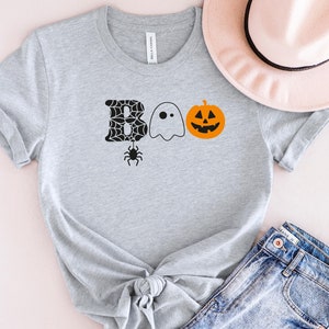 Halloween Boo Shirt, Halloween Ghost Shirt, Halloween Pumpkin Shirt, Kids Halloween Shirt, Spider Halloween Shirt, Toddler Halloween Shirt