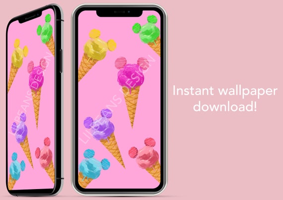 Magical Ice-cream Digital Phone Wallpaper Background - Etsy