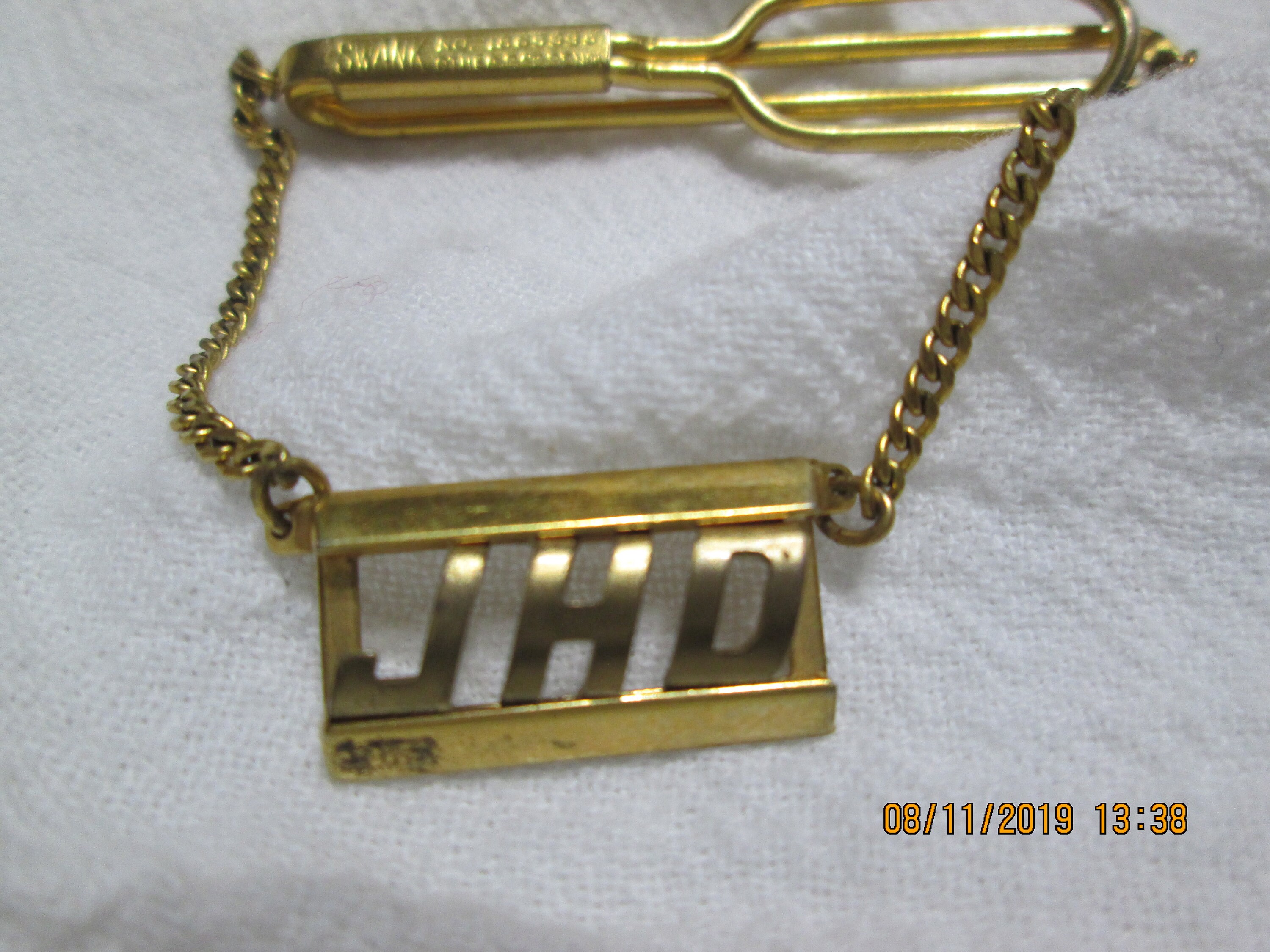 Lot De 4 Pinces à Cravate Vintage (Tie Bars) - Dont 1 Swank Et 3 Non Marquées - En Métal - Occasion