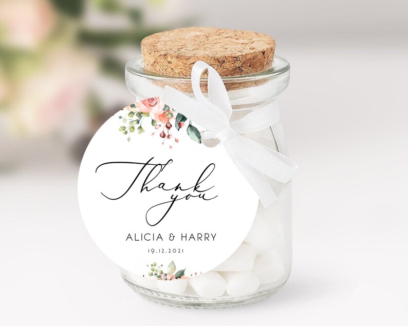 Wedding Favor Tag Template Printable Wedding Favor Label - Etsy