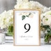 Printable Rose Table Numbers Wedding Table Numbers Template - Etsy