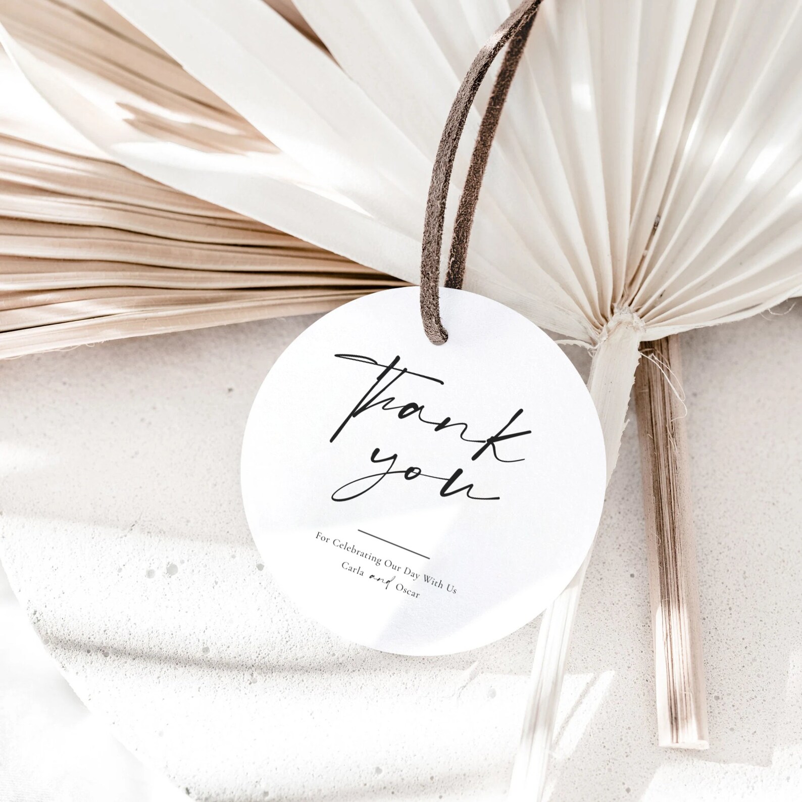 Modern Favor Tag Template Printable Minimalist Wedding Favor - Etsy