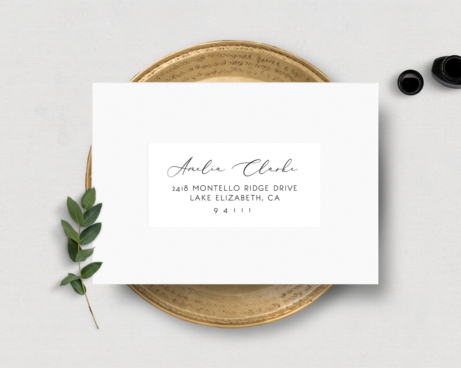 Printable Address Labels Template, 4x2 Avery Address Label, Editable