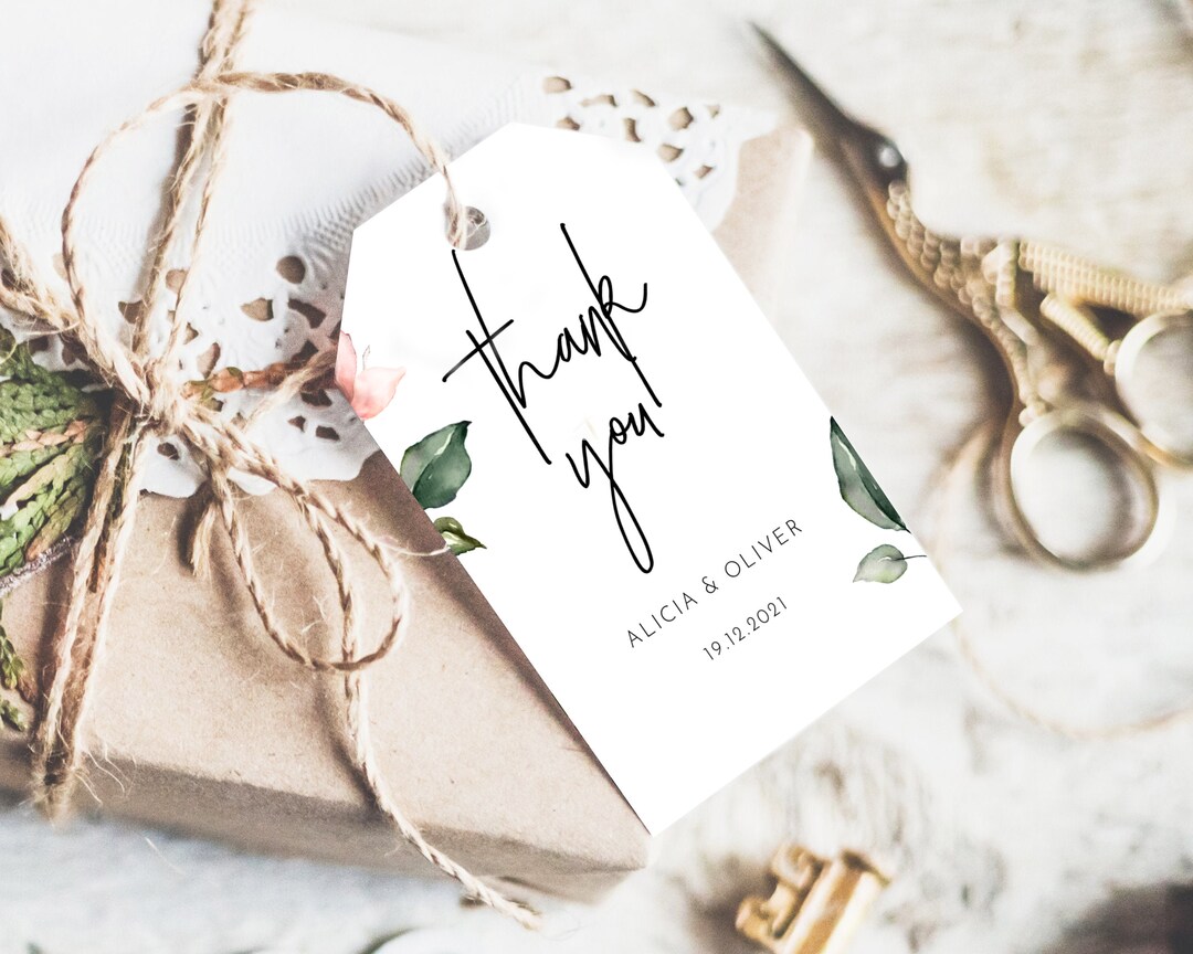 Wedding Favor Tag Template, Printable Wedding Favor Label, Wedding ...