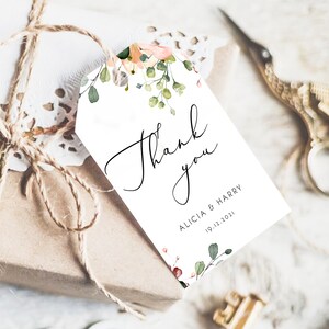 Wedding Favor Tag Template, Printable Wedding Favor Label, Wedding ...