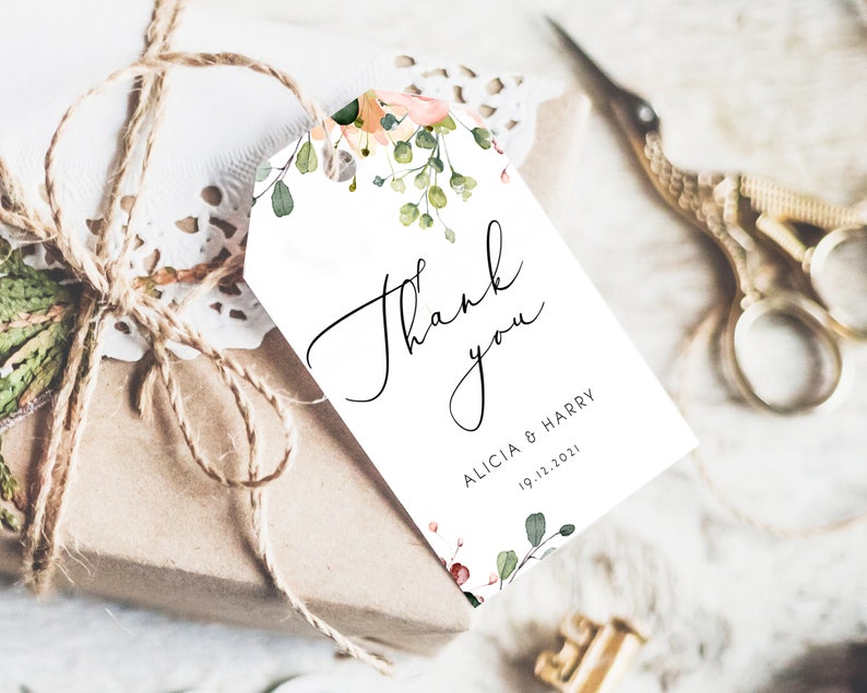Wedding Favor Tag Template Printable Wedding Favor Label - Etsy