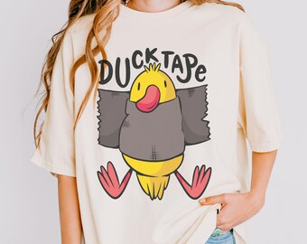 Duck Tape Funny Lover Comfort Color Oversize t-shirt, Zabawna koszulka z kaczką, Zabawna koszulka Duck Tape, Koszulka z kaczką, Miłośnik kaczek, Zabawna koszulka z kaczką prezent dla mamy
