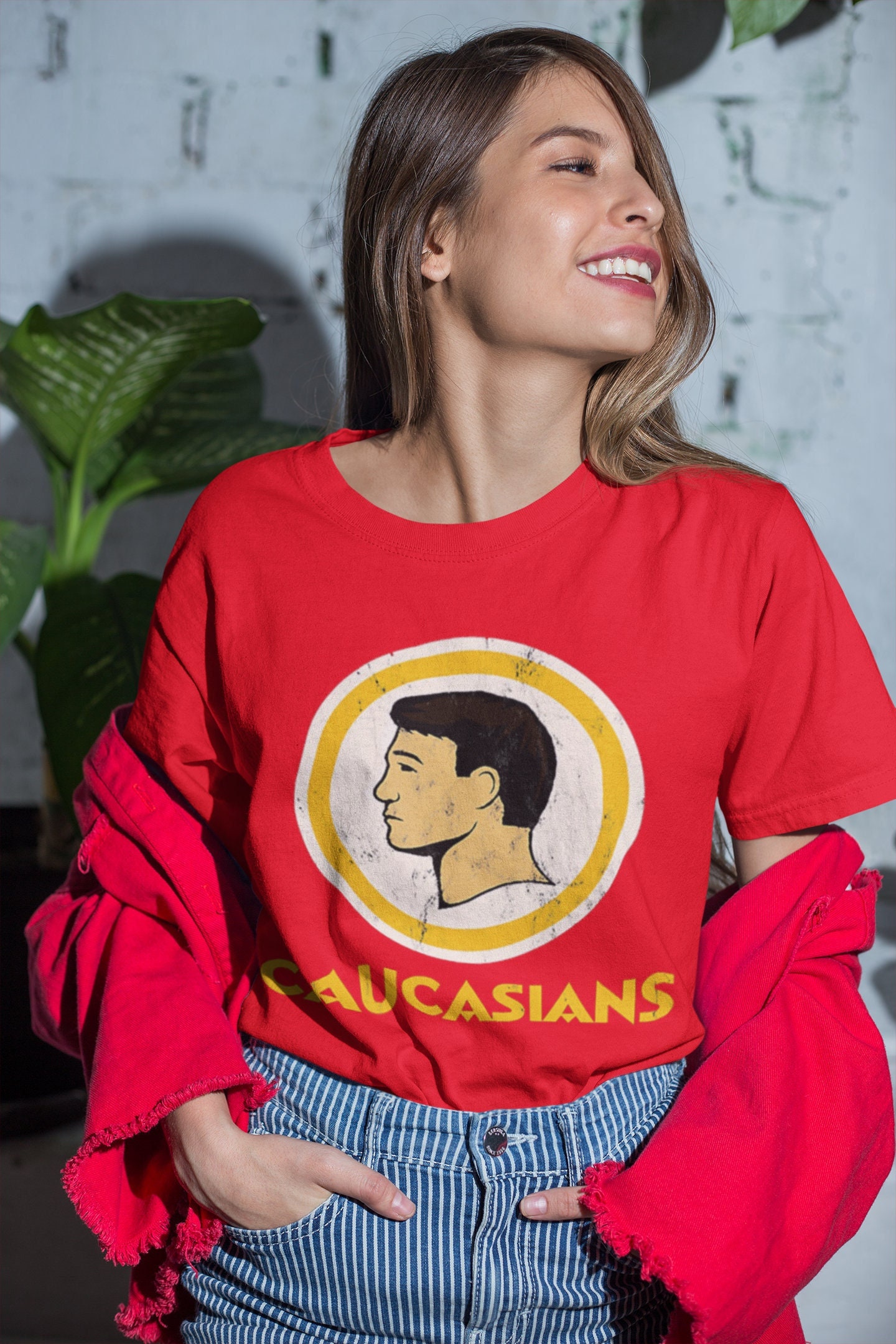 Caucasians (Indians parody) Short-Sleeve Unisex T-Shirt