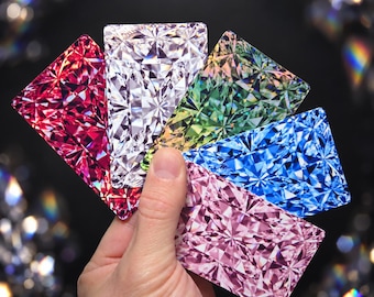 Colorful Diamonds Credit Debit Card Sticker Cover Skin