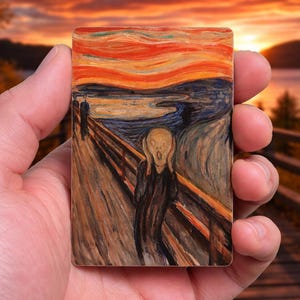 The Scream Art Credit Debit Card Skin Cover Edvard Munch.