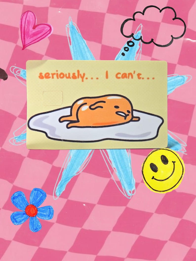 Adesivo in vinile personalizzato per carta di credito/debito con foto. seriously... I can't