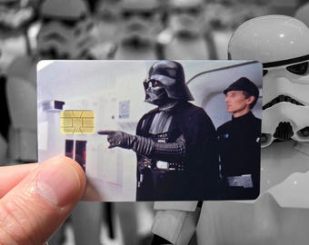 CUSTOM FORCE Credit Debit Card Skin, Custom Funny Meme with Photo Upload and Text