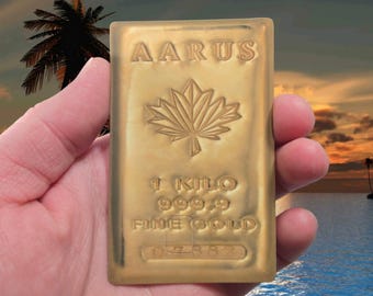 Adesivo in vinile personalizzato per carta di credito GOLD BAR