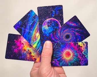 Fluorescent Cosmos Credit Debit Card Skin Cover Sticker