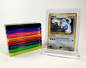 Card Stand fits Toploader, Semi Rigid Holder, Sleeved Blister Pack Acrylic Display Stand (Card and Case not included)