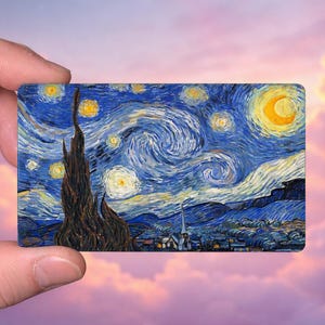 The Starry Night Vincent Van Gogh Art Credit Debit Card skin Cover