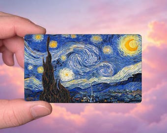 Vincent Van Gogh Art Credit Debit Card Skin Vinyl Decal Personalized Birthday Gifts