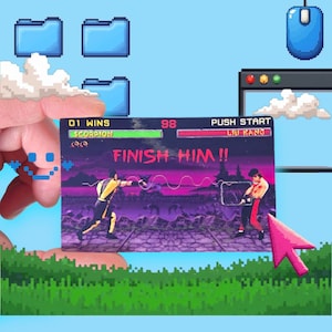 Mortal Combat Credit Debit Card Skin Cover FINISH HIM !!