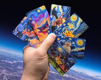 151 Starry Night Credit Debit Card Skin Cover Sticker - Van Gogh Inspired Art