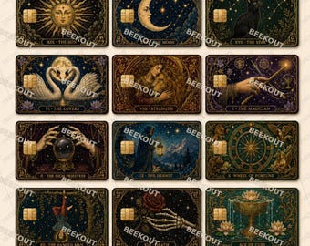 Tarot Credit Debit Card Skin - 28 Tarot Designs
