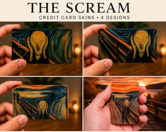 Edvard Munch The SCREAM! Credit Debit Card Skin