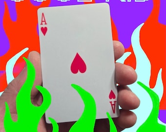 Adesivo in vinile personalizzato per carta di credito/debito con asso di cuori