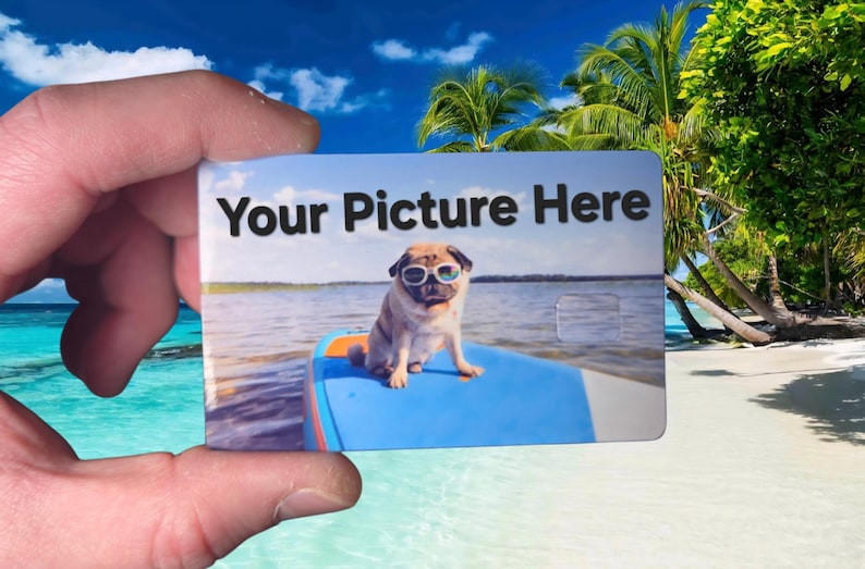 Custom Photo Picture Credit Debit Card Vinyl Decal