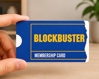 BLOCKBUSTER – Debit Credit Card Skin Cover, Funny Memes